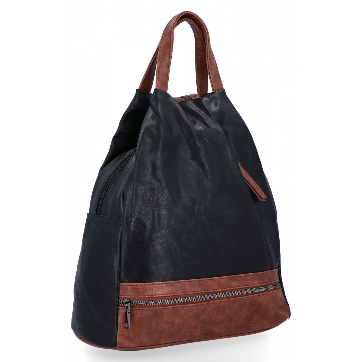 Uniwersalny Plecak Damski firmy Herisson 1552H2023-51 Czarny/Ziemisty