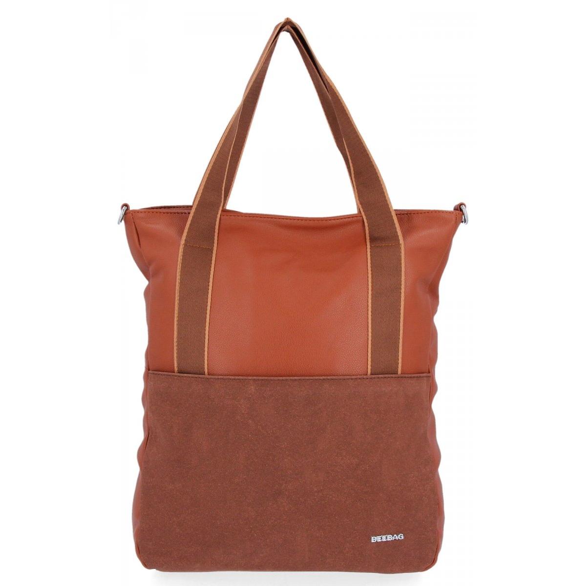 Torebka Uniwersalna Shopper Bag Bee Bag Brązowa 1752A558