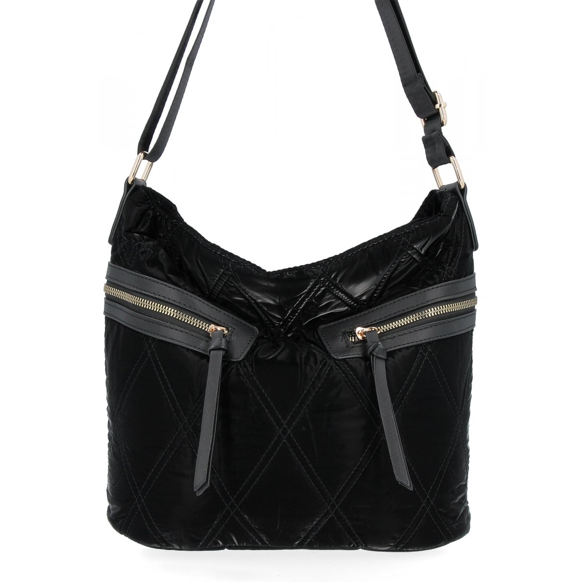 Pikowana Torebka Damska Listonoszka firmy Herisson 1252L80141 Czarna