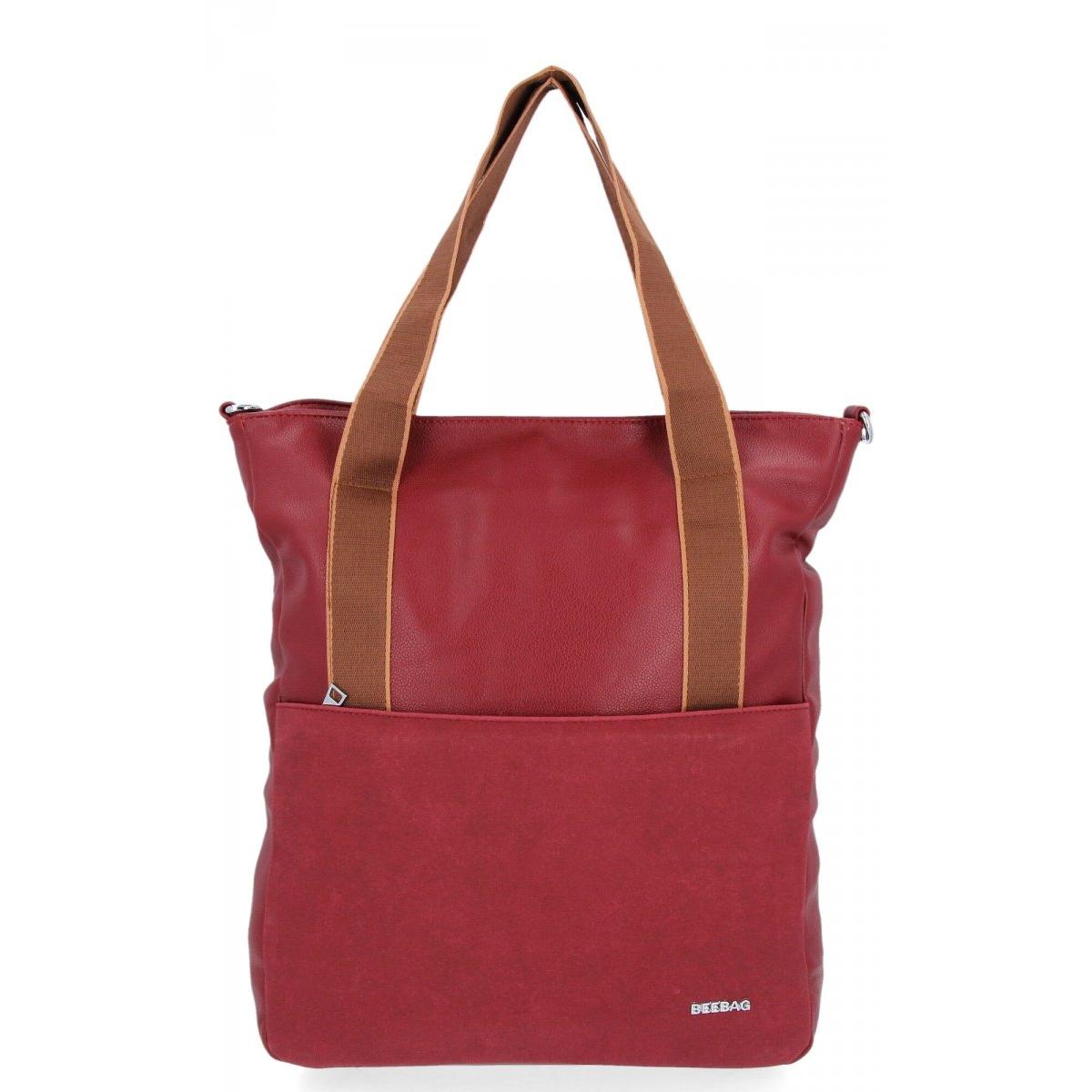 Torebka Uniwersalna Shopper Bag Bee Bag Bordowa 1752A558