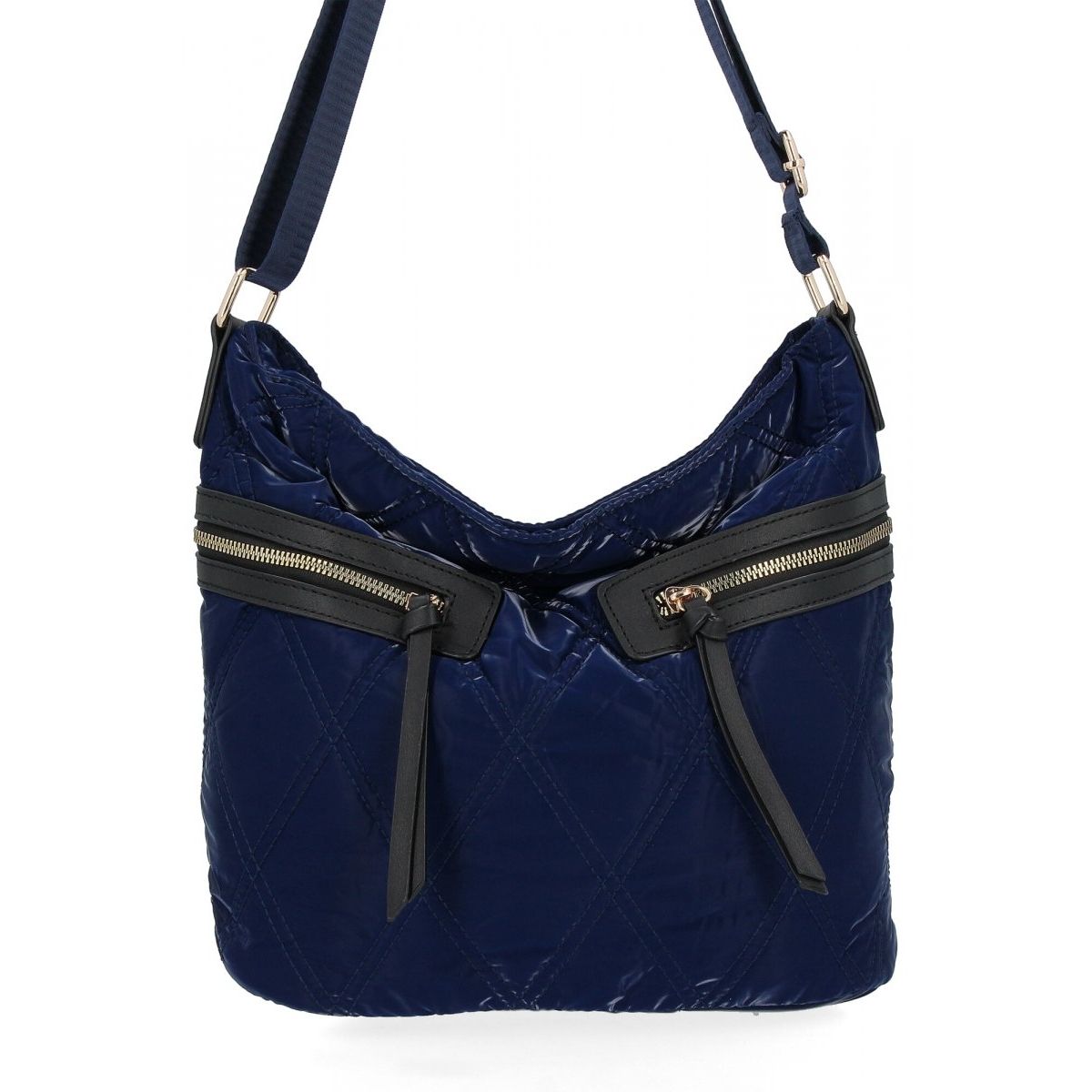 Pikowana Torebka Damska Listonoszka firmy Herisson 1252L80141 Granatowa