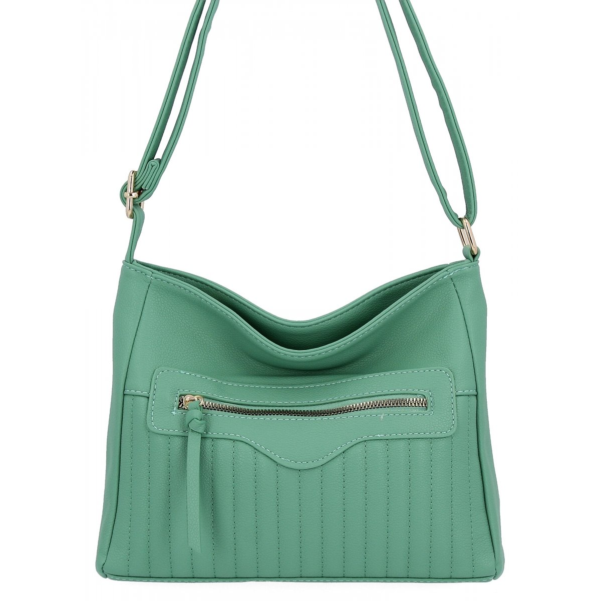 Uniwersalna Torebka Damska Listonoszka firmy Herisson 1052L2089 Jasno Zielona