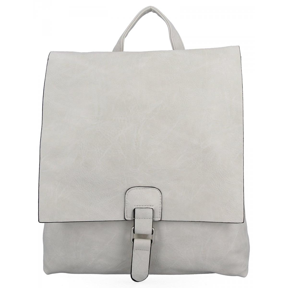 Stylowy Plecak Damski Vintage XL firmy Hernan HB0349 Beżowy