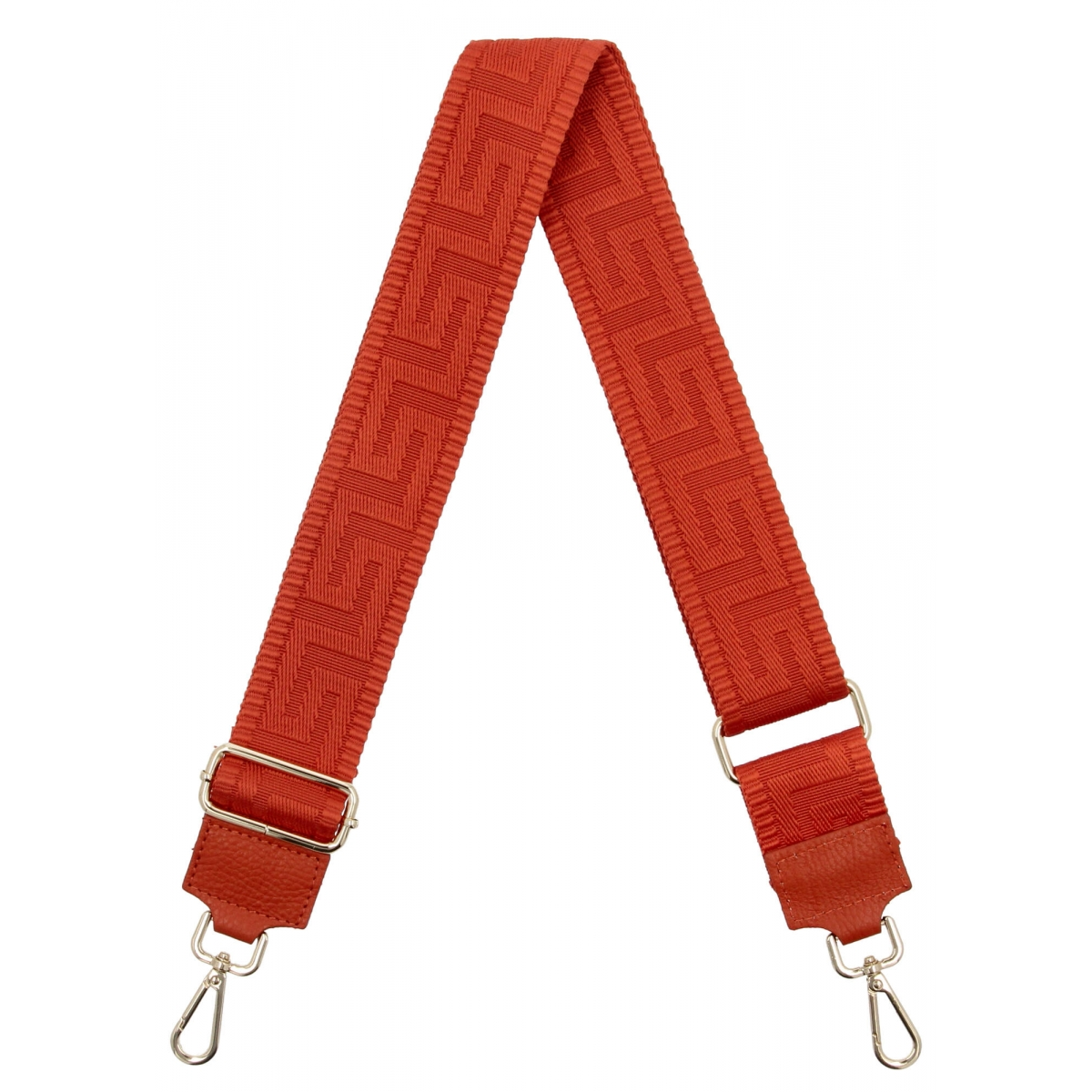 Modny Pasek Do Torebki Geometric PA005 Pomarańczowy