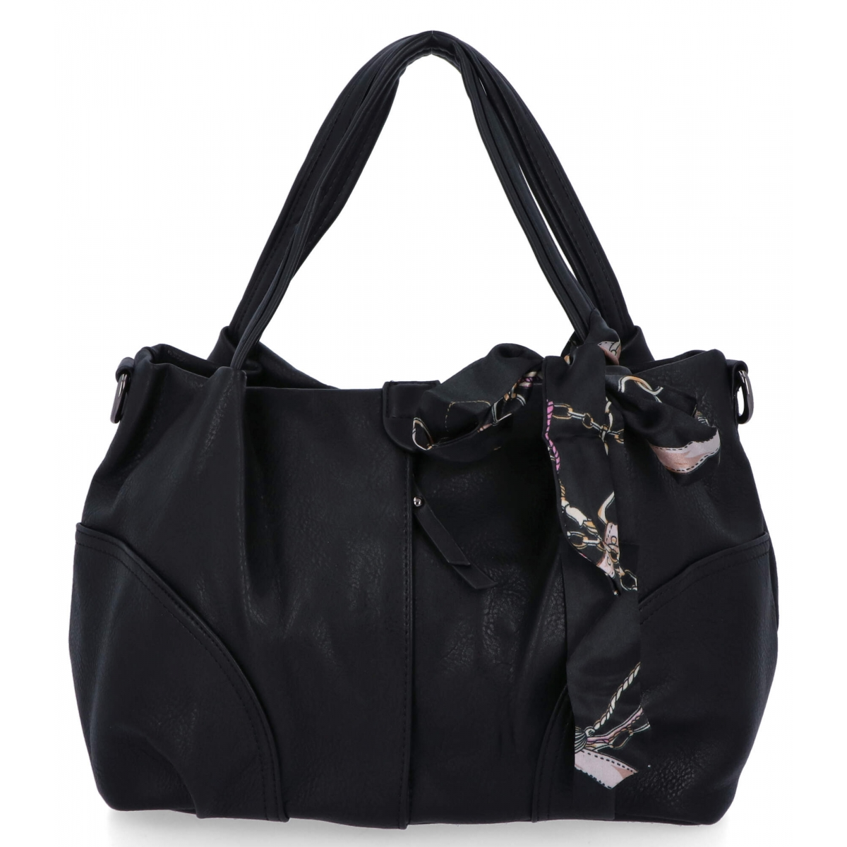 Uniwersalna Torebka Damska Shopper Bag firmy Herisson 15B6038 Czarna