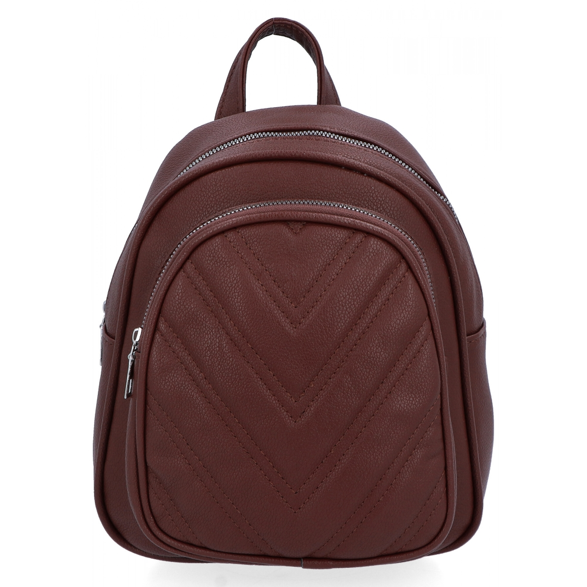 Pikowany Plecaczek Damski firmy Herisson 1202H523 Czekoladowy