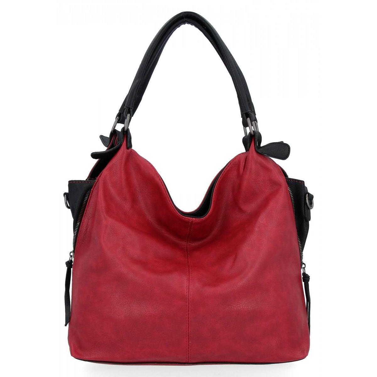 Uniwersalna Torebka Damska XL firmy Hernan HB0153 Bordowa