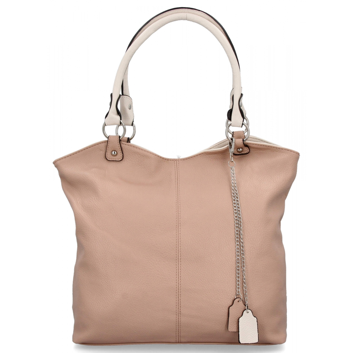 Torebka Uniwersalna Shopper Bag Hernan HB0150 Pudrowy Róż/Beżowa
