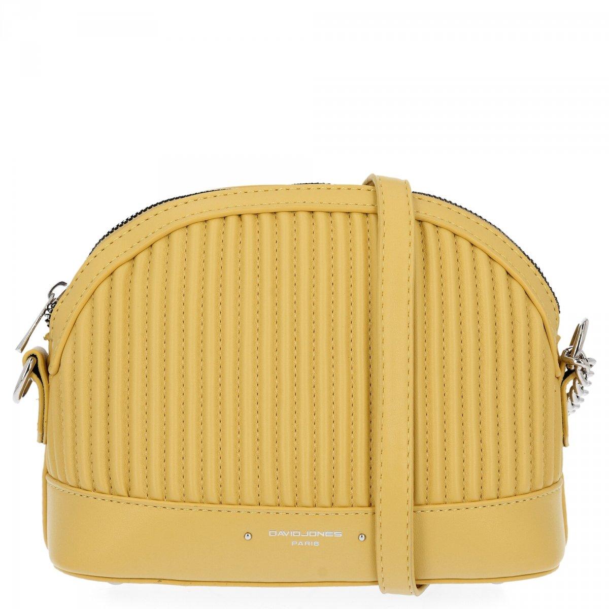 Stylowa Torebka Damska Listonoszka firmy David Jones Żółta