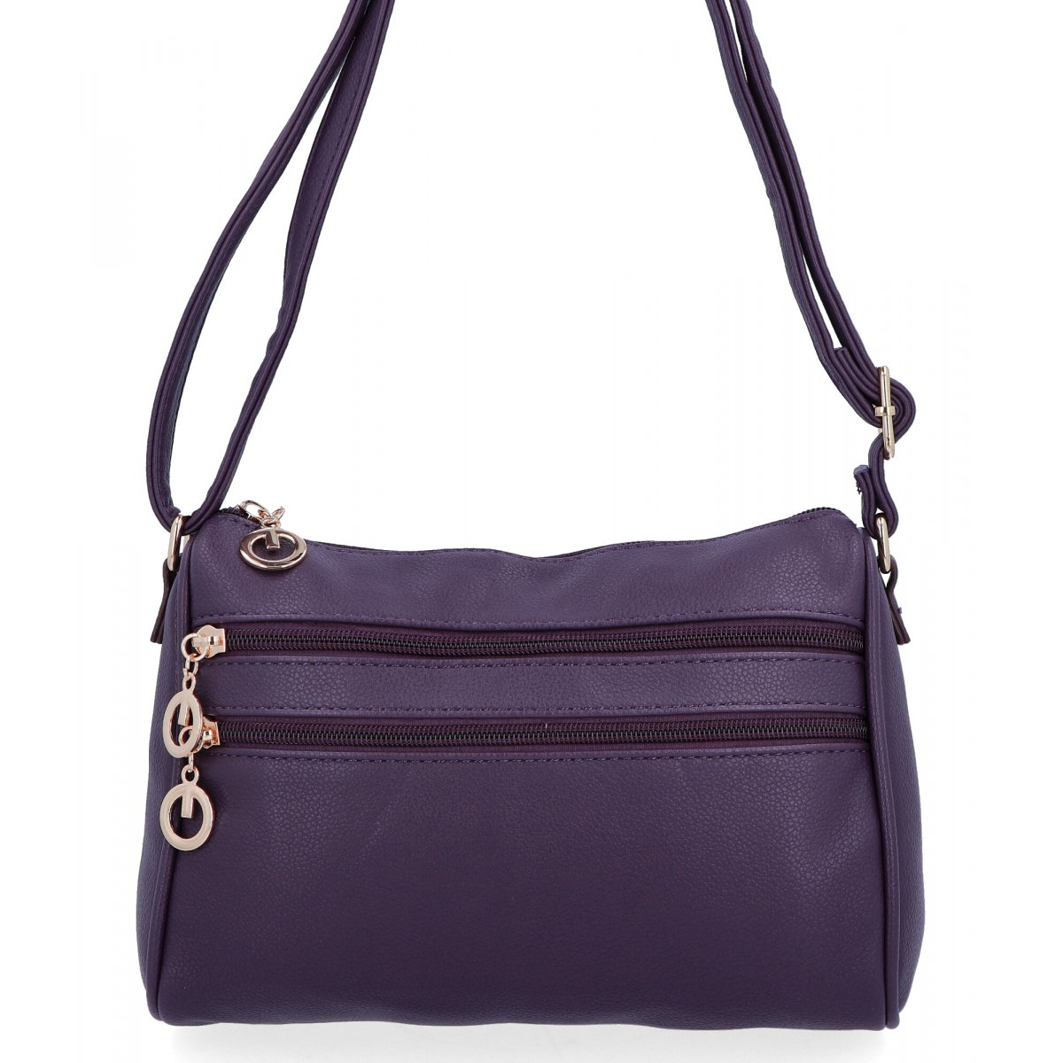 Miejska Torebka Listonoszka firmy Herisson 20323-1 Ciemno Fioletowa