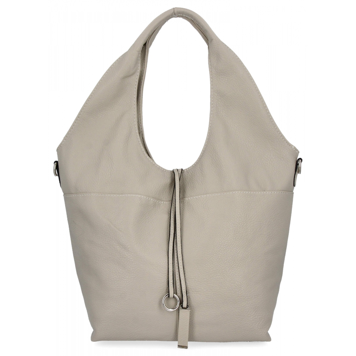 Torebka Damska Shopper Bag firmy Hernan HB0325 Jasno Szara