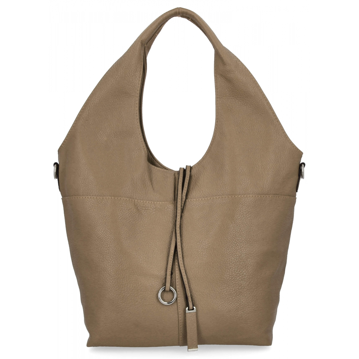 Torebka Damska Shopper Bag firmy Hernan HB0325 Ciemno Beżowa