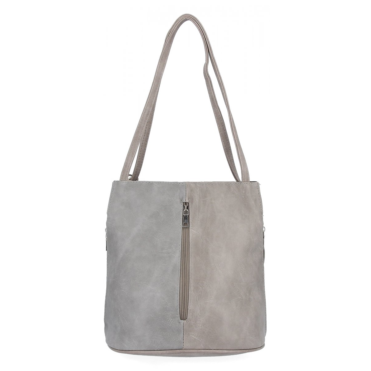 Torebka Damska Vintage z Funkcją Plecaka firmy Hernan HB0212 Jasno Szara/Szara