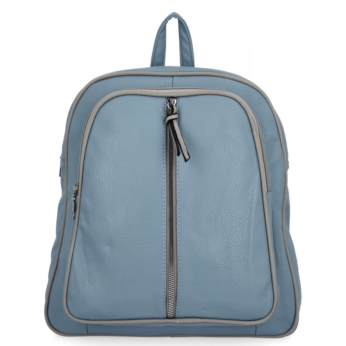 Miejski Plecak Damski 2 Komory firmy Hernan HB0407 Błękitny/Jasno Szary