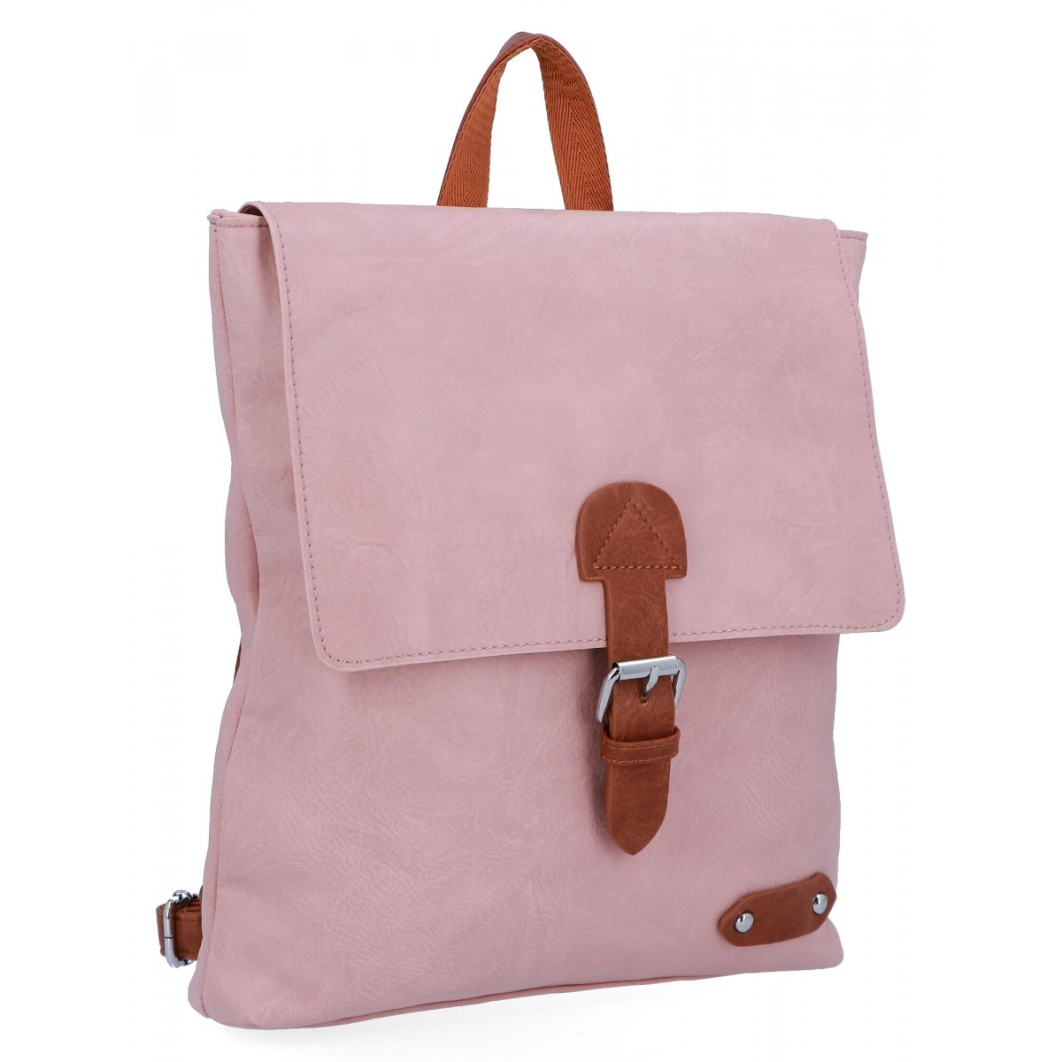 Plecak Damski w Stylu Vintage firmy Herisson 1502H450 Pudrowy Róż