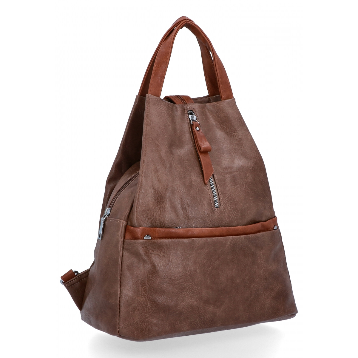 Miejski Plecak Damski firmy Herisson HR1452B587 Ziemisty