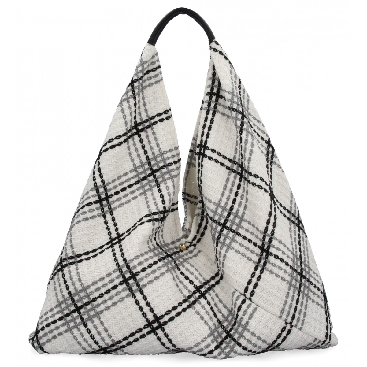Włoska Torebka Shopper bag w Modne Wzory 835 Multikolor