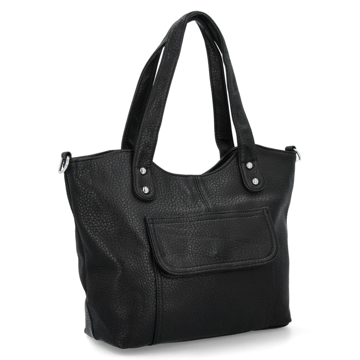 Stylowa Torebka Damska Shopper Bag firmy Herisson 17B374 Czarna