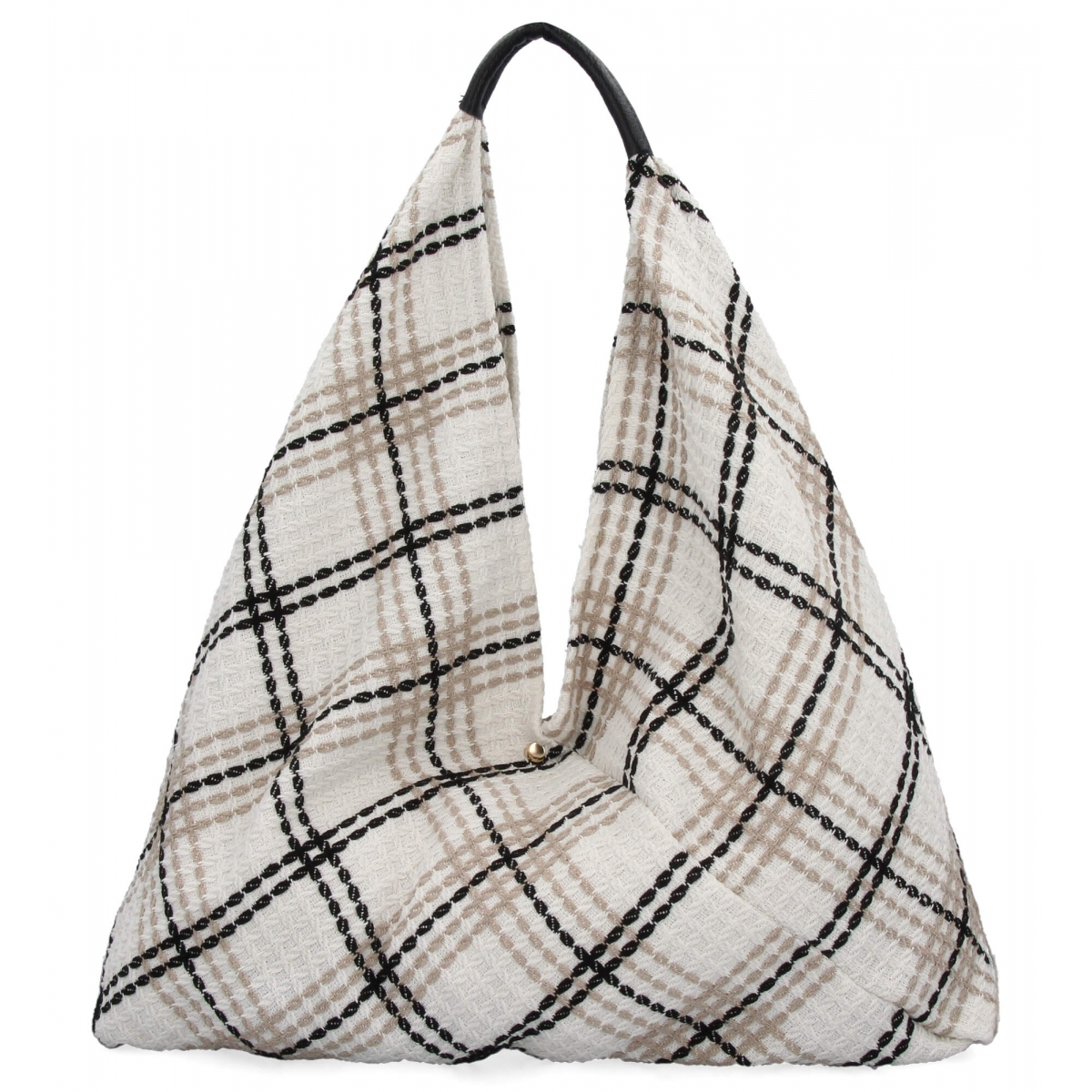 Włoska Torebka Shopper bag w Modne Wzory 835 Multikolor