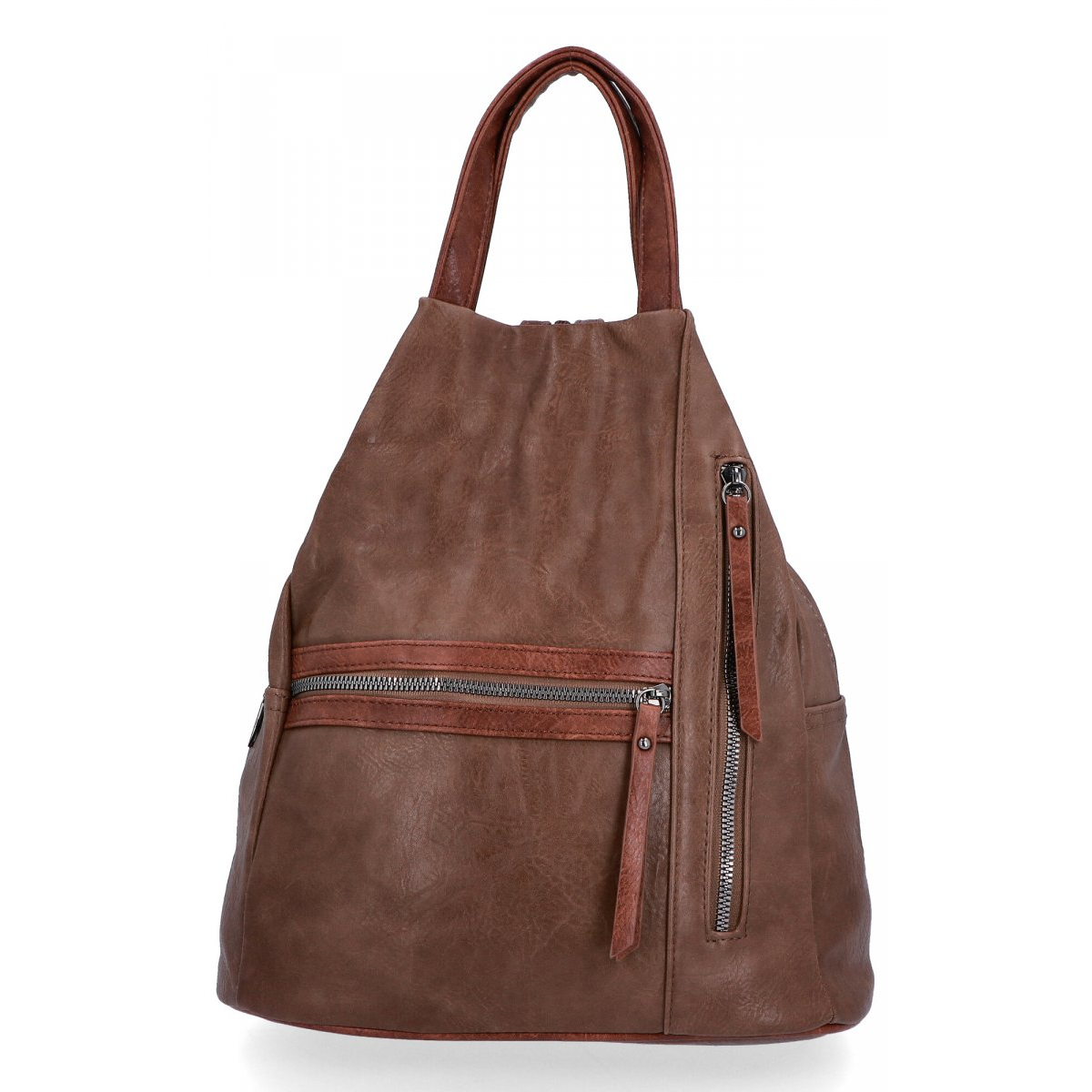 Miejski Plecak Damski firmy Herisson 1502H302 Ziemisty