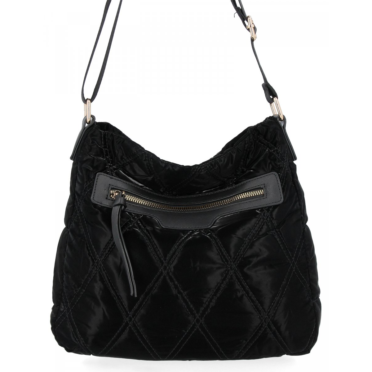 Pikowana Torebka Listonoszka firmy Herisson 1252L80145 Czarna