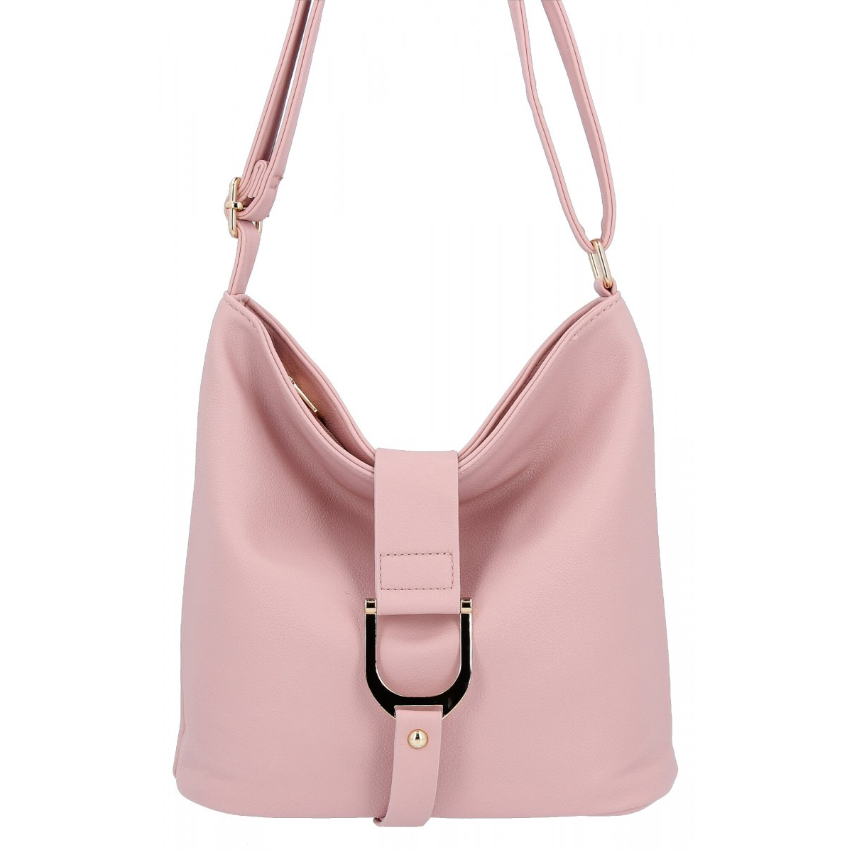 Uniwersalna Torebka Damska Listonoszka firmy Herisson 1052L2077 Pudrowy Róż