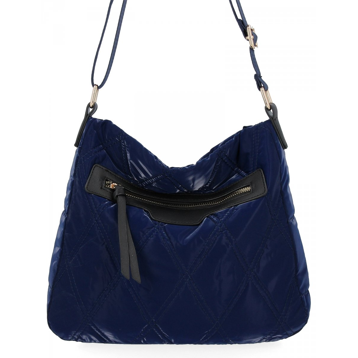 Pikowana Torebka Listonoszka firmy Herisson 1252L80145 Granatowa