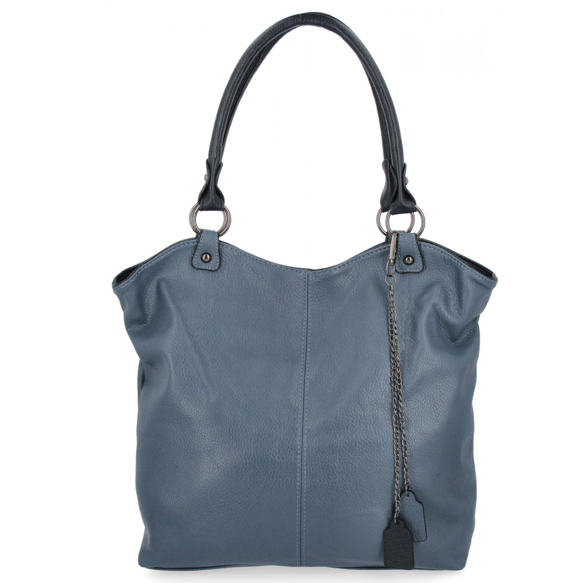 Torebka Uniwersalna Shopper Bag Hernan HB0150 Jasno Niebieska/Czarna