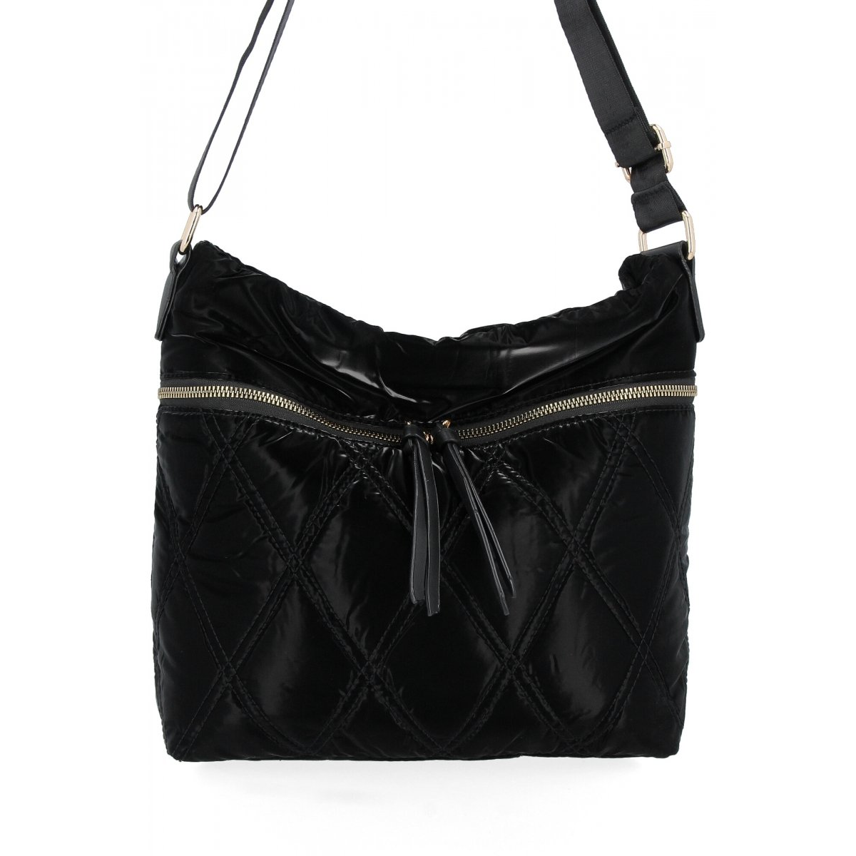 Pikowana Torebka Damska Listonoszka firmy Herisson 1252L80137 Czarna