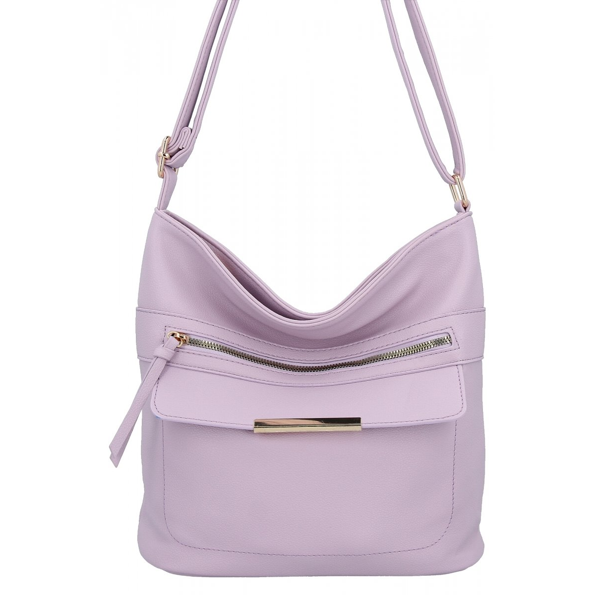 Uniwersalna Torebka Damska Listonoszka firmy Herisson 1052L2092 Jasno Fioletowa