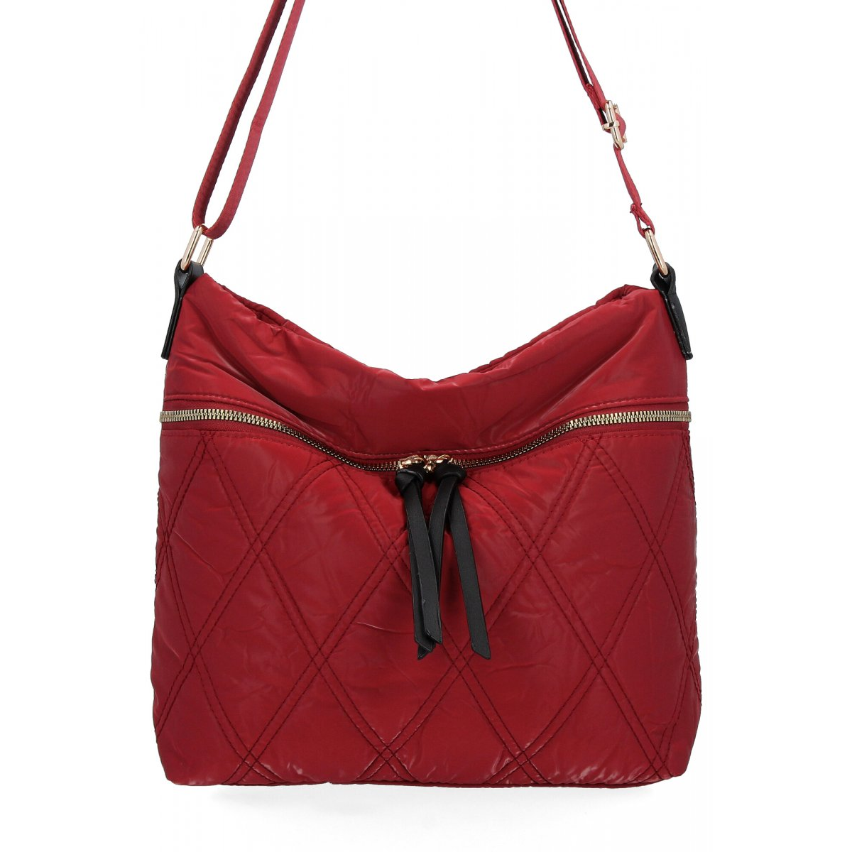 Pikowana Torebka Damska Listonoszka firmy Herisson 1252L80137 Czerwona