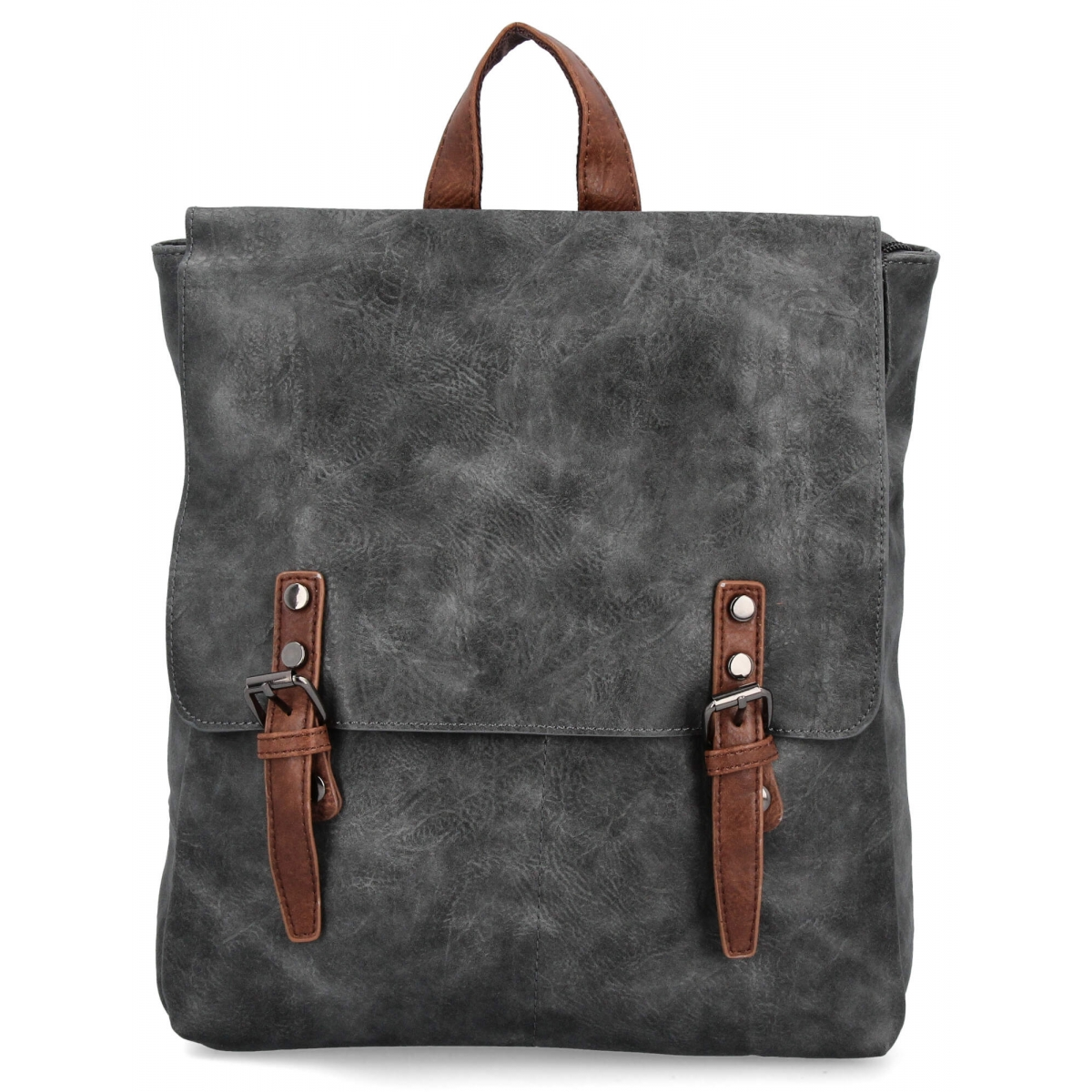 Plecak Damski w Stylu Vintage firmy Herisson 17B336 Szary