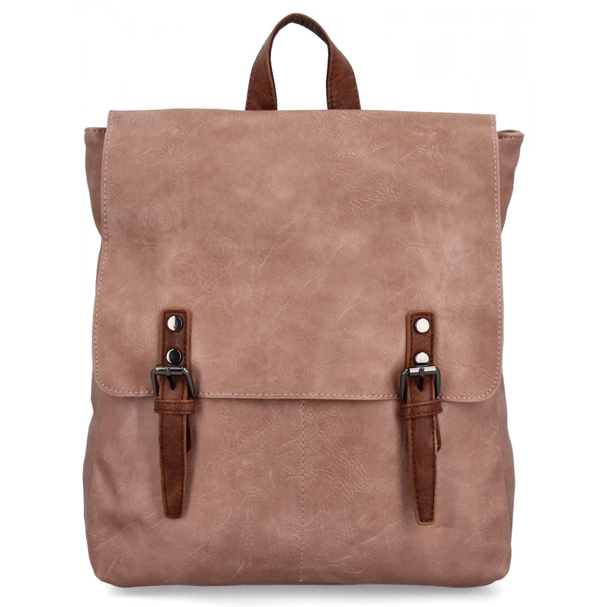 Plecak Damski w Stylu Vintage firmy Herisson 17B336 Brudny Róż