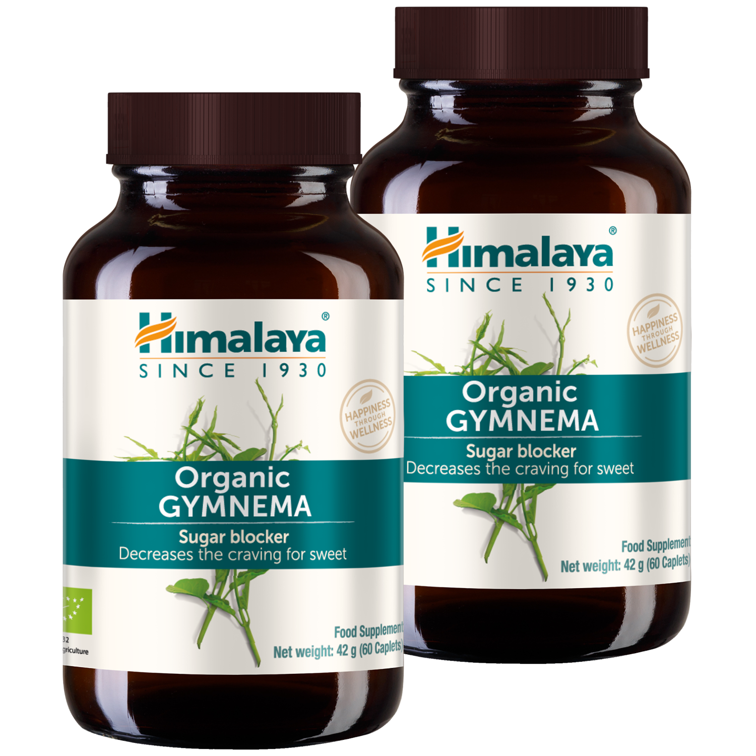 Zestaw Himalaya Organic Gymnema, 2 x 60 tabletek
