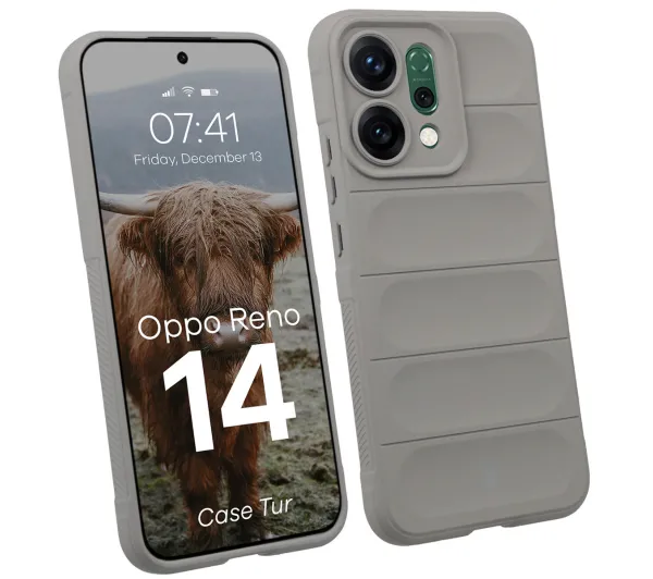 Bizon Pancerne Tur do Oppo Reno 14 Szary