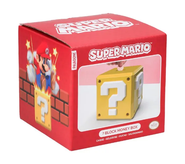 Paladone Super Mario Question Block Money Box