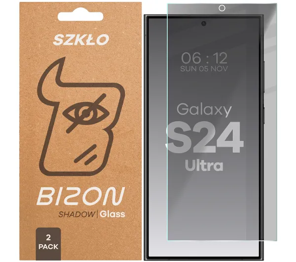 Bizon prywatyzujące Clear Shadow Duo do Samsung Galaxy S24 Ultra