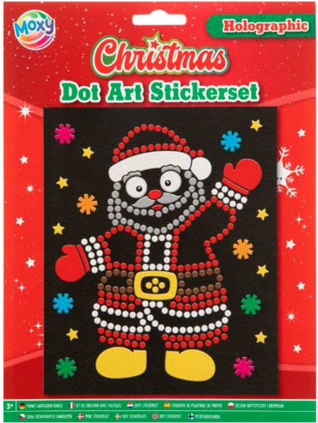 CCG-MZ Import Świąteczny obrazek Mikołaja do kropkowania - zabawka