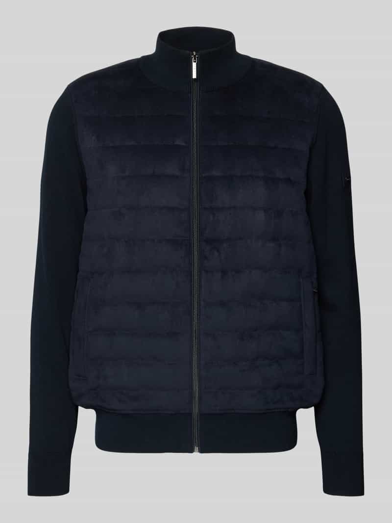 Bluza rozpinana ze stójką i pikowaniem