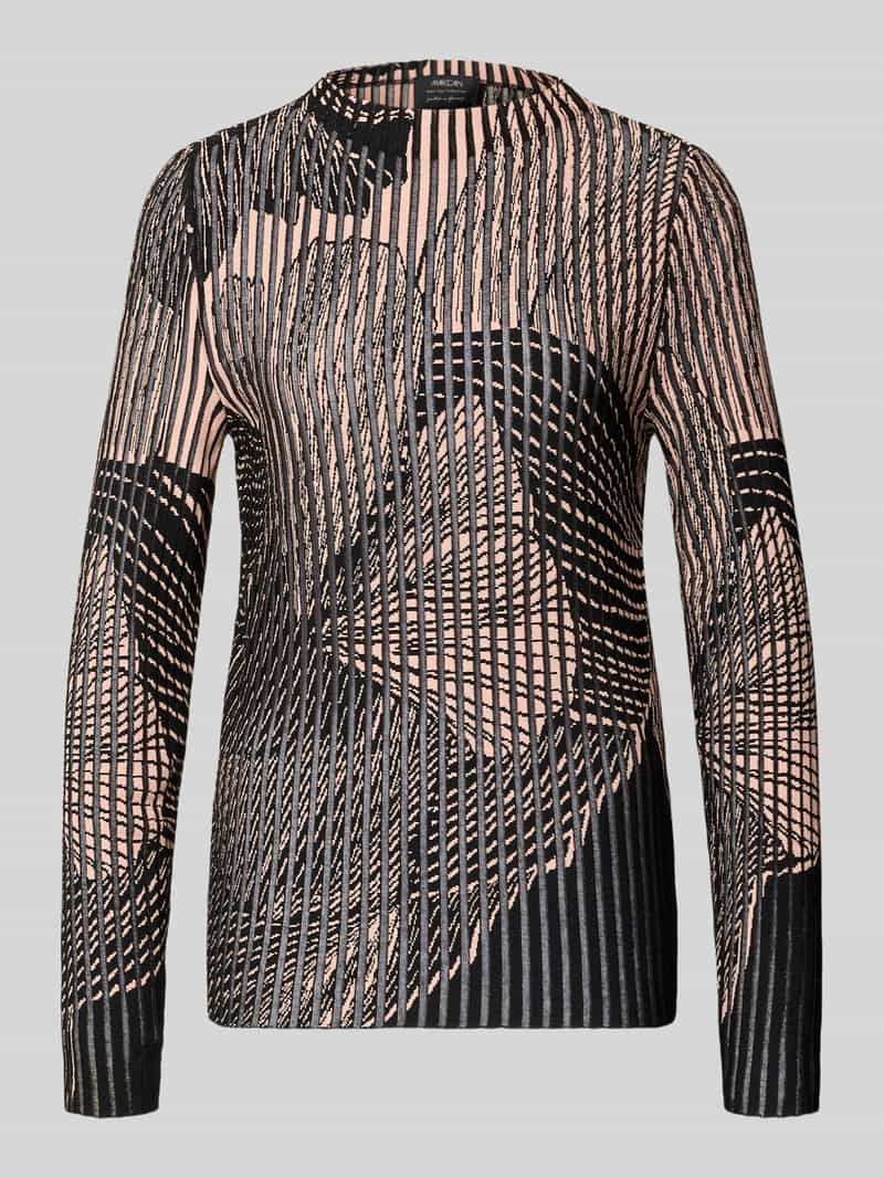 Sweter z dzianiny ze stójką