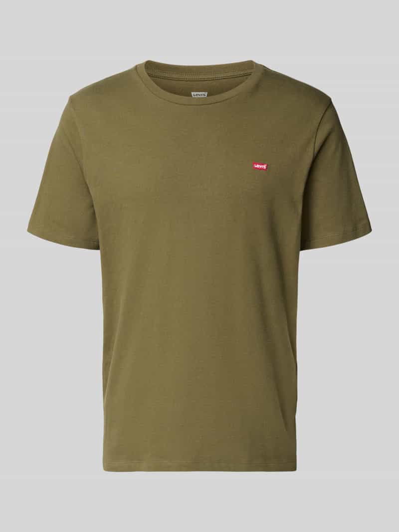 T-shirt z wyhaftowanym logo