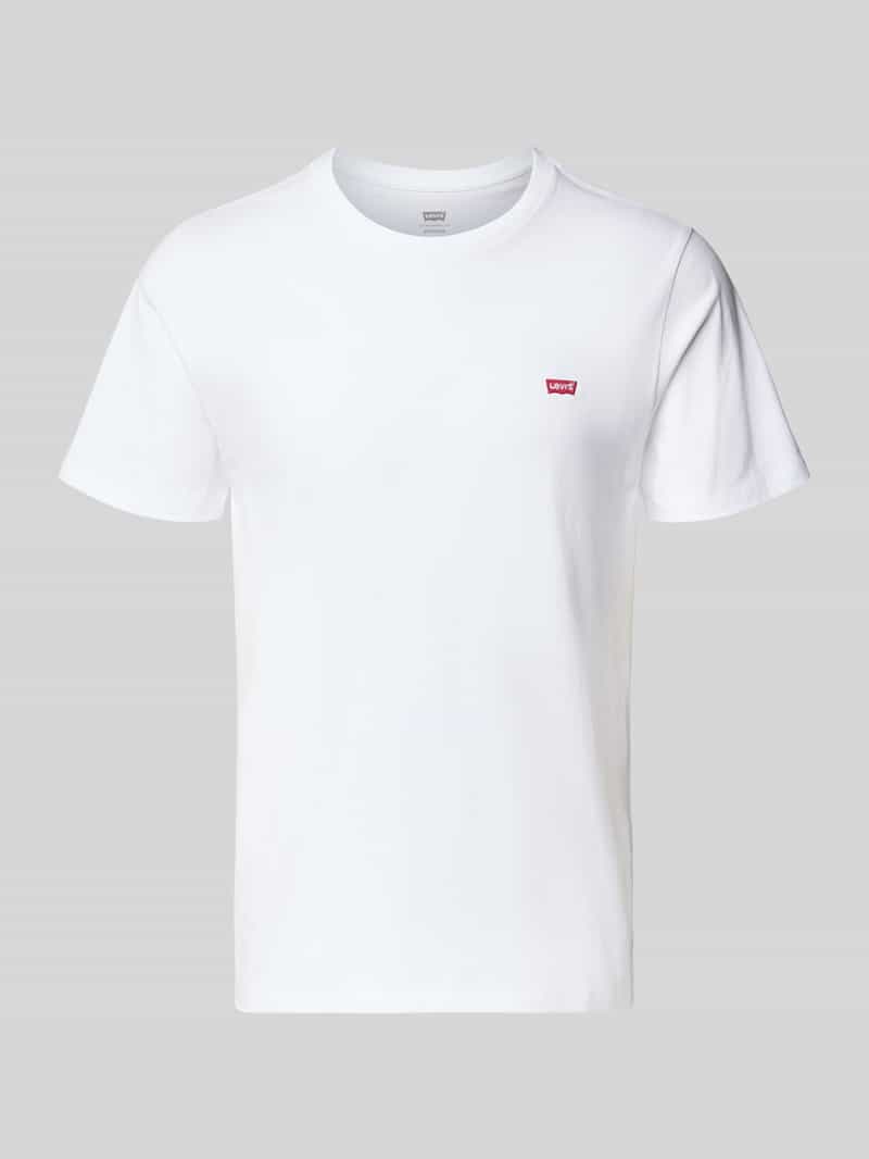 T-shirt z wyhaftowanym logo