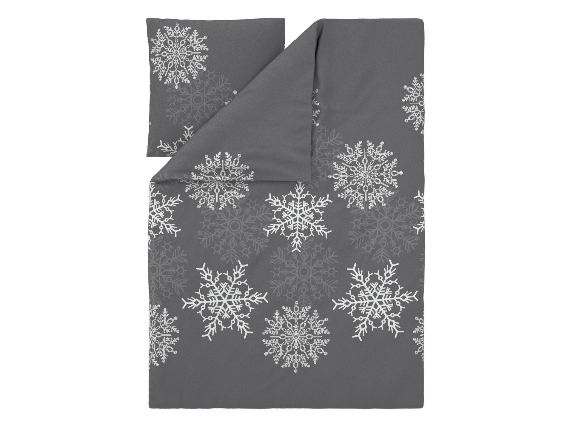 LIVARNO® Pościel z polaru, 140 x 200 cm (Ciemnoszary)