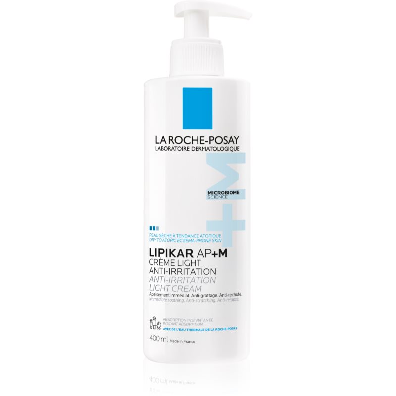 La Roche-Posay Lipikar AP+M Light Cream krem uzupełniający lipidy do skóry suchej i atopowej 400 ml