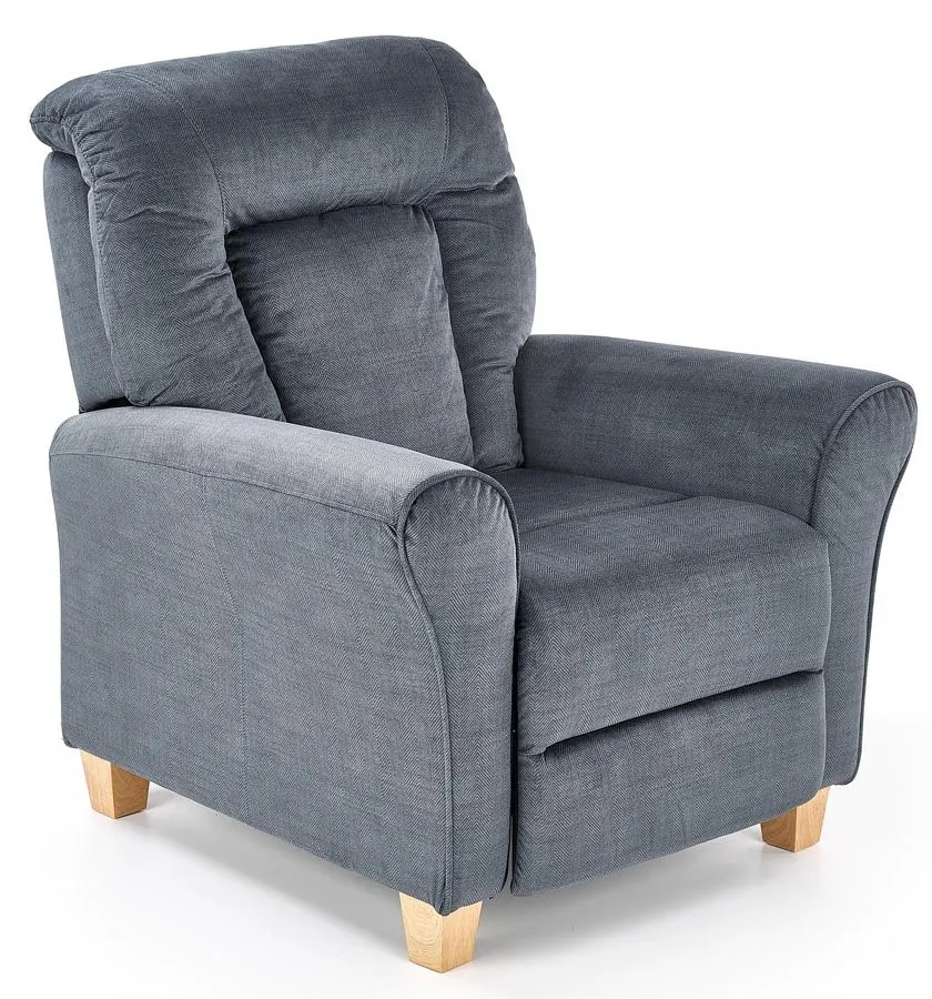 Popielaty fotel dla seniora H7-S61