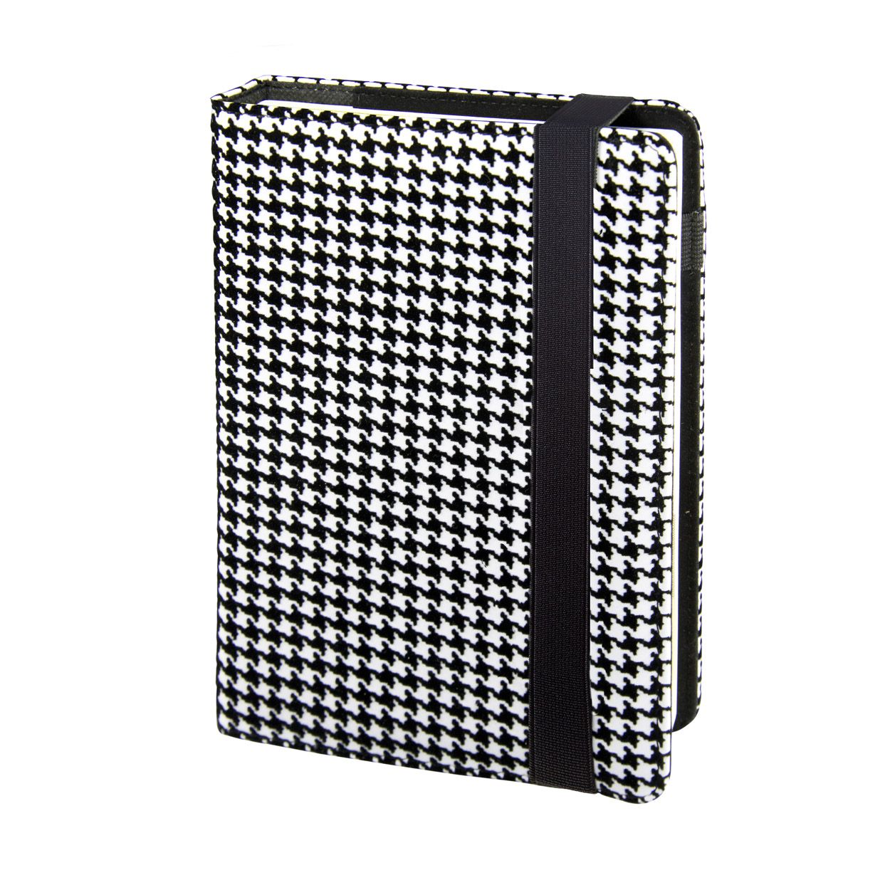 Kalendarz 2026 A5 tygodniowy Modena Premium na gumkę czarno-biały - kalendarz