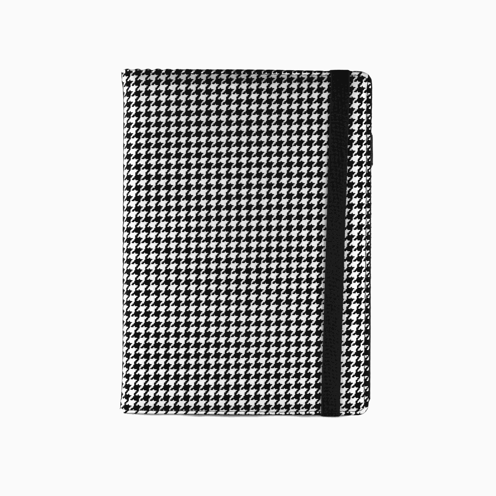 Kalendarz 2026 A6 dzienny Modena Premium na gumkę czarno-biały - kalendarz