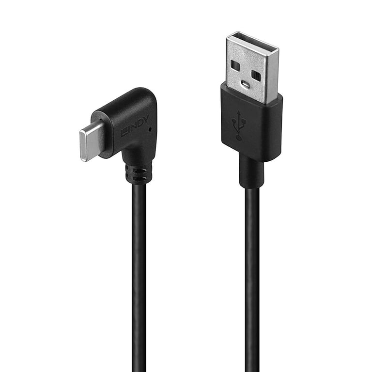 Lindy 32000 kabel USB USB 2.0 0,5 m USB A USB C Czarny