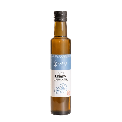 Olej Lniany zimnotłoczony nierafinowany 500ml