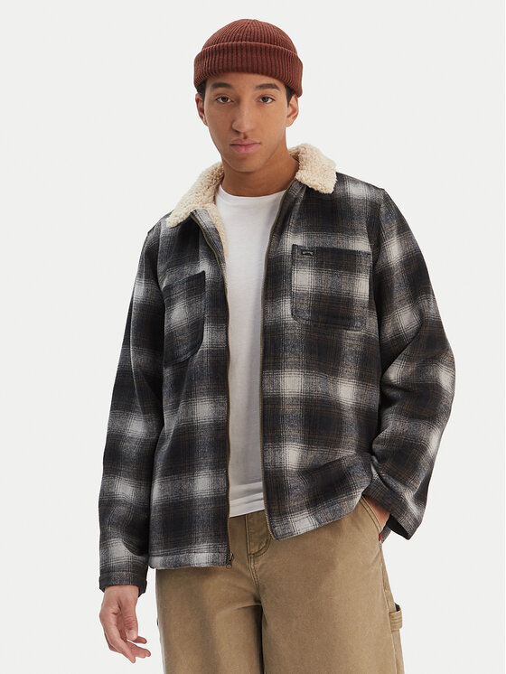 Billabong Kurtka koszulowa Hills Sherpa EBYJK00136 Szary Regular Fit